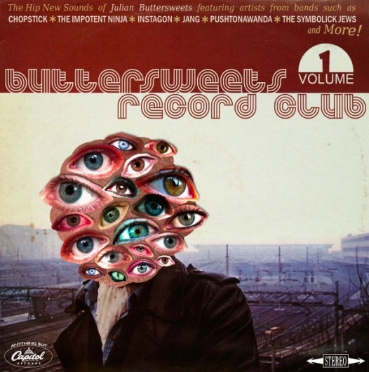 buttersweets+record+club.png (PNG Image, 612 × 616 pixels) #imperfectionist #eyes #sacramento #sleeve #record #buttersweets #music #collage #club