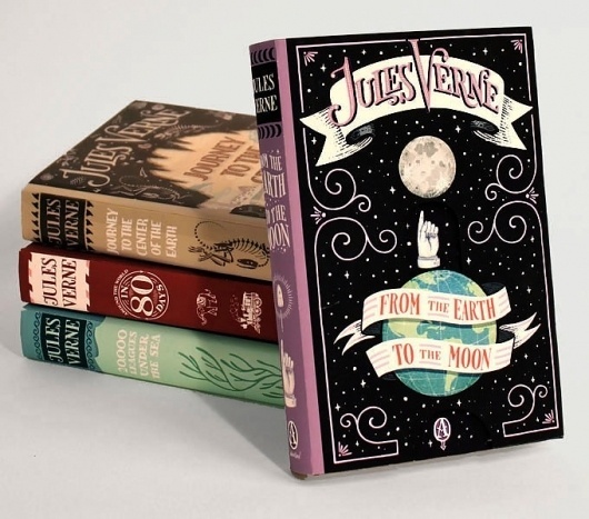Jules Verne Series #illustration #books #illustrat