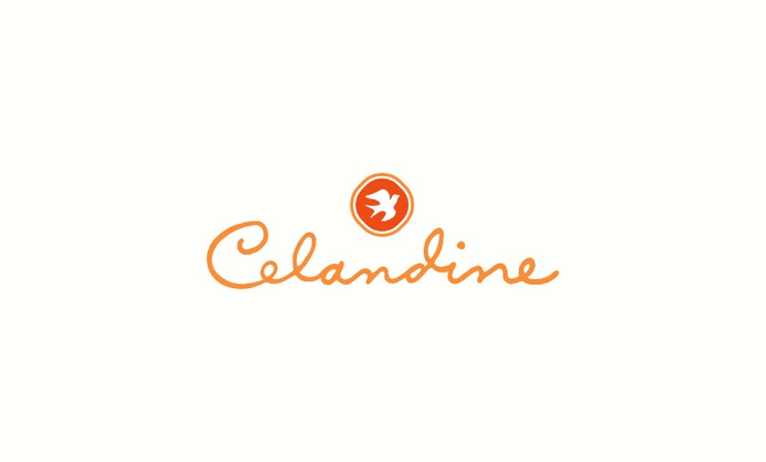 celandine eclectic homegoods home furnishings script handwriting calligraphy bird dove Logo and Branding - Logos | Strohl Inc | A San Francisco Brand
