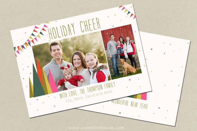 christmas card template #inspiration #creative #design #holiday #cards