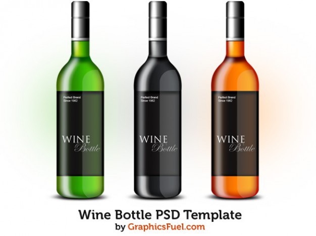 Wine bottle psd template Free Psd. See more inspiration related to Template, Wine, Bottle, Psd, Wine bottle and Horizontal on Freepik.