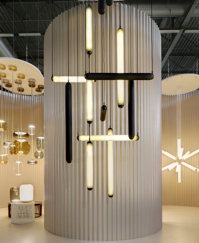 Tubular Puro Suspension Lamps in Hand-Blown Glass by Brokis - InteriorZine