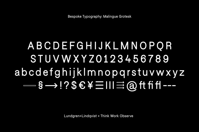 Malingue Grotesk by O/O Brewing by Lundgren+Lindqvist and Think Work Observe #typography #typeface #font #sansserif