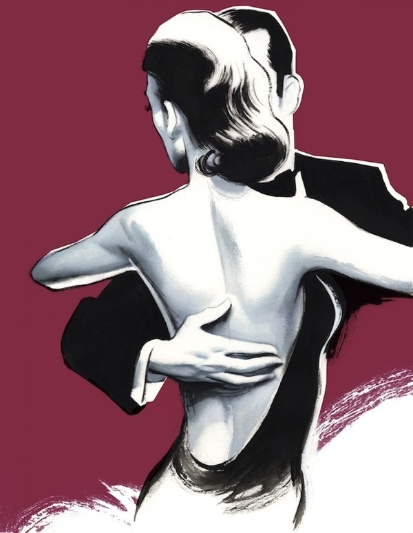 Glamour´s Days Gentleman Magazine Spain on Behance #formal #illustration #dance