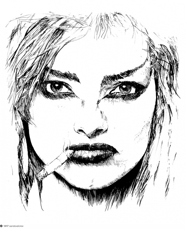 Nina Hagen on Dropula - The inspirational catalogue #nina #hagen #illustration #face