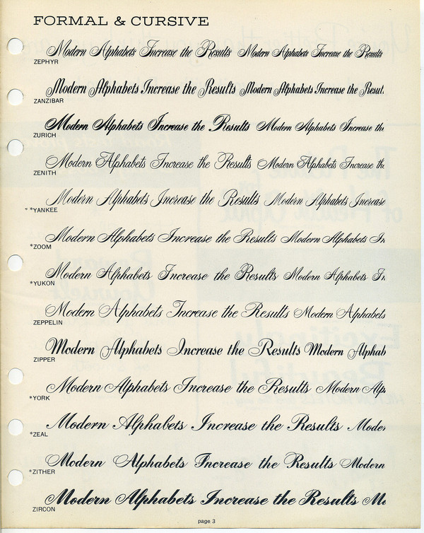 Filmotype spencerian type specimen #type #specimen #typography