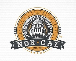 e 3 norcal #vector #cal #branding #illustration #logo #nor