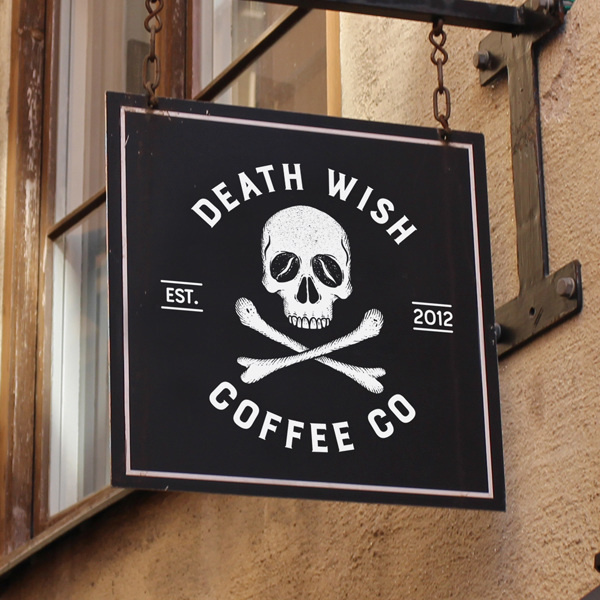 Seath Wish Coffee Co rebrand #Coffee #branding #packaging #skulls