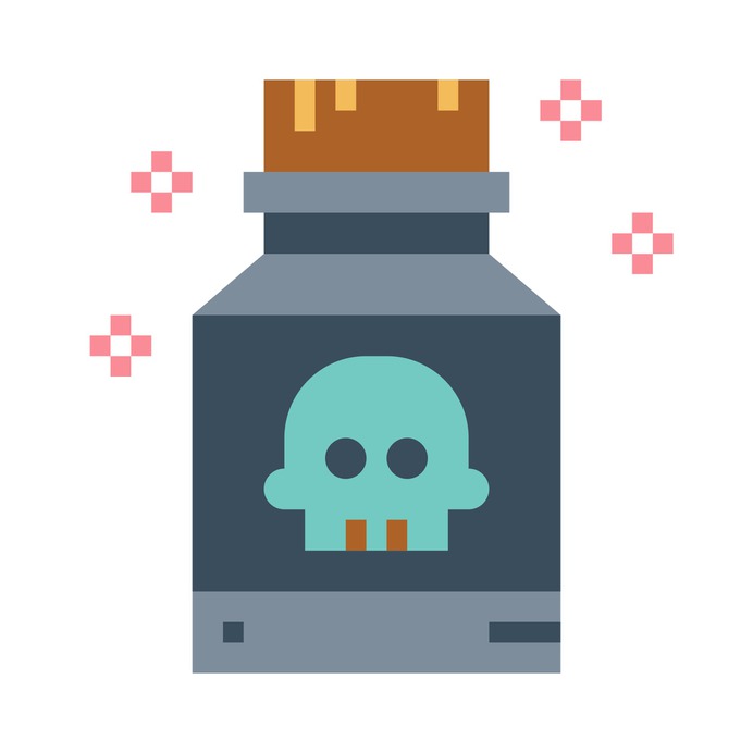 See more icon inspiration related to toxic, poison, healthcare and medical, risk, container, skull and danger on Flaticon.