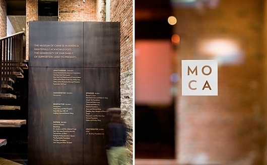 Enviromeant » Blog Archive » Museum of Chinese in America #signage #environment #typography