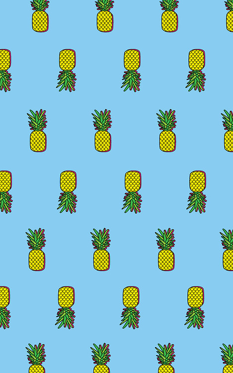 Pineapples #tropical #print #retro #icons #vibes #spatter #pineapple