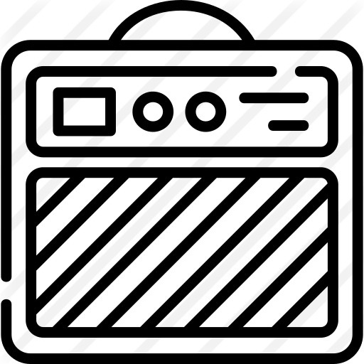 See more icon inspiration related to music and multimedia, audio box, sound box, amplifier, electronics, speaker and music on Flaticon.