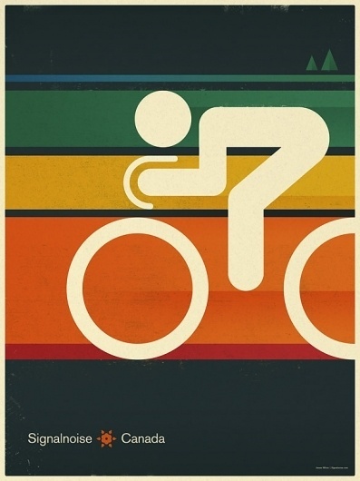 Signalnoise: 1970′s Inspired Cycle poster | Kirschner Brasil #signalnoise #kirschner
