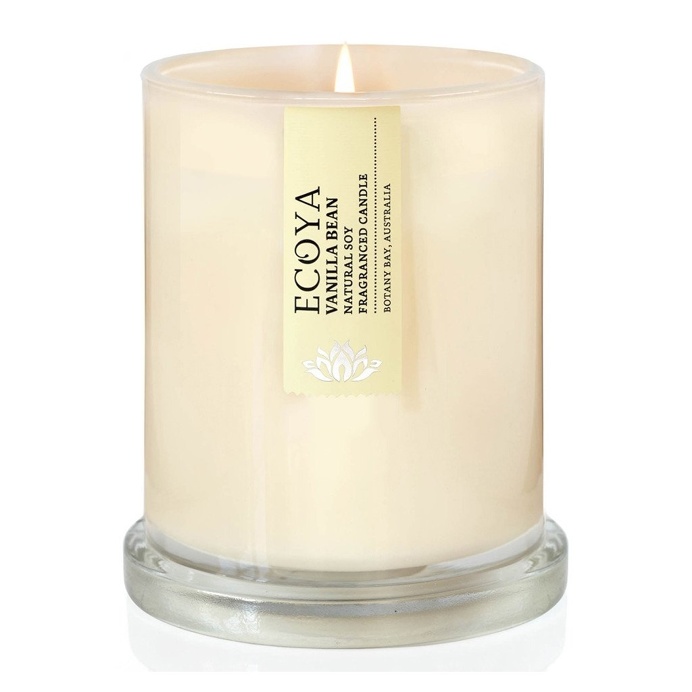 Vanilla Bean Scented Soy Wax Candle in Metro Jar , 14 cm