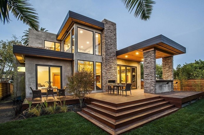 Rustic Meets Luxury: Burlingame Residence by Toby Long Design and Cipriani Studios Design #rustic #design #architecture #residence #luxury