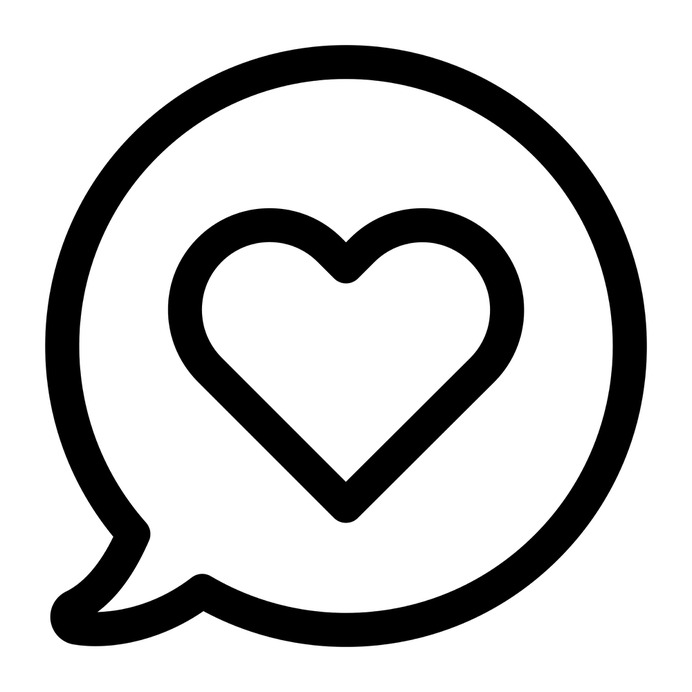 See more icon inspiration related to heart, love, chat, conversation, speech bubble, multimedia and romantic on Flaticon.