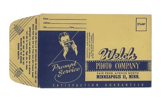 Welch photo processing envelope - Front | Flickr - Photo Sharing! #photography #envelope #vintage #film