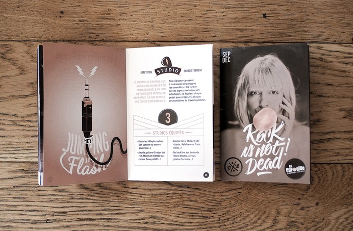 Brochure 2017 de La Citrouille scène de musiques actuelles par Dezzig