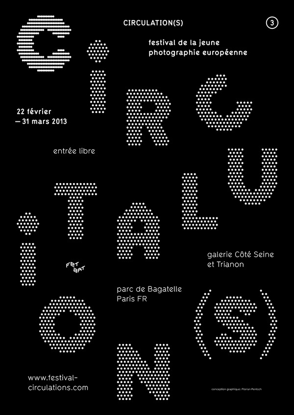 Circulation(s), poster submitted and designed by Florian Pentsch (2013)–Type OnlyUnit Editions #print #poster #typography
