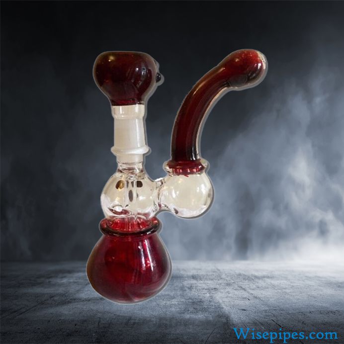 Red & White Bubbler Pipe For Wholesale. We pride our company in its ability to provide high quality glass bubblers for a price which is extremely profitable to a head shop business. We have selected this smoking pipe to feature out of thousands of available pieces because we've noticed many customers are drawn toward the beautiful red and white designs found on this bubbler pipe.