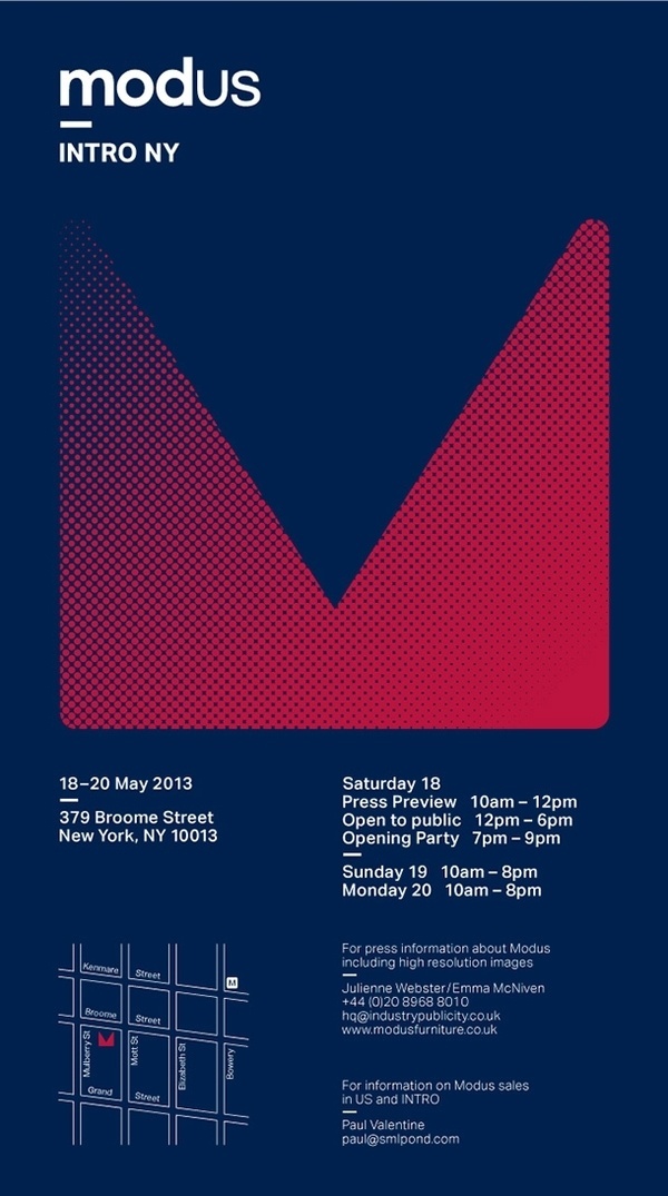 Intro NY Invite #invite #geometry #design #graphic #identity #poster #blue