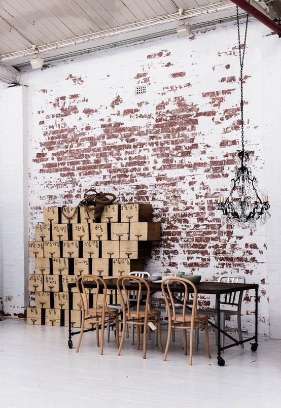 The Design Chaser: Interior Brick | Raw #interior #brick #design #decor #wall #deco #decoration