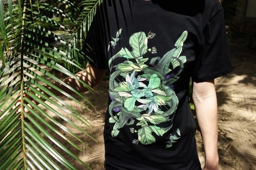 KFKS T-shirt Plants #palms #black #tropical #pattern #tshirt