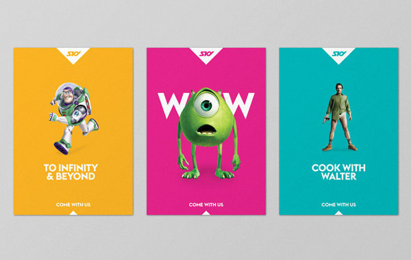 SKY TV NZ Interbrand Australia #branding #bold #simple #brand #triangle #identity #colour #typography
