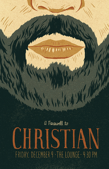Christian Poster by Jacob Etter #beard #jacob #illustration #etter #poster #typography