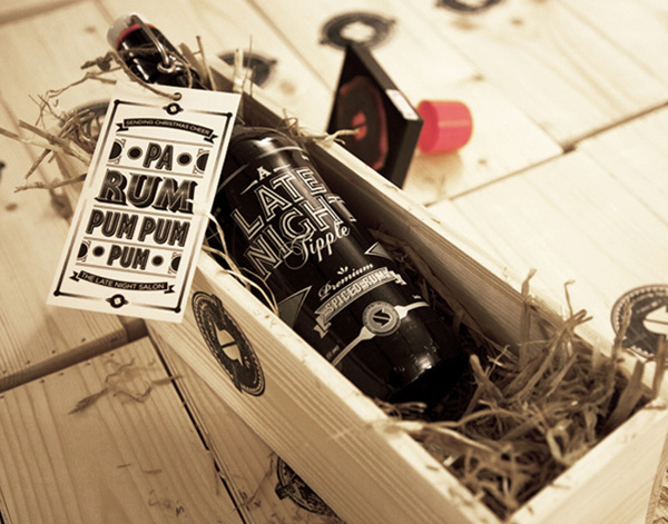 A Late Night Tipple Packaging, Product Design, Typography #packaging #product #design #typography