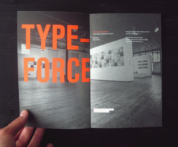 Typeforce Exhibition Catalogue #chicago #books #typography