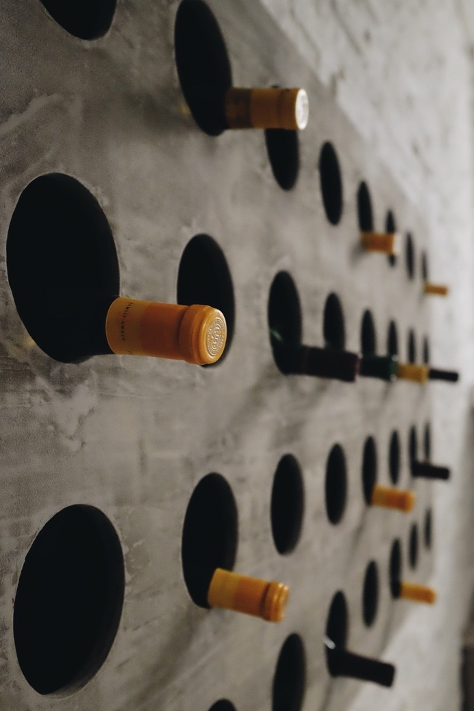 #photography # personal #wine #bottle #circle #yellow # gray