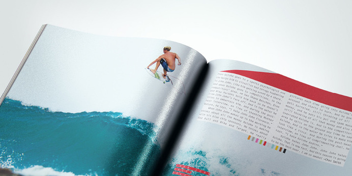 Surfing Magazine Editorial 2012 - Joy Stain #surf #surfing #print #spread #layout #editorial #magazine #typography