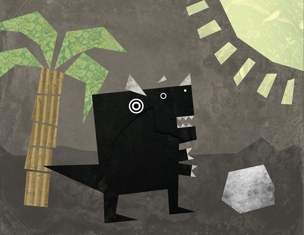 sam reed #dinosaur #illustration #book #textures