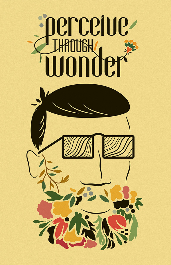 Perceive Through Wonder on Behance #perceive #seattle #design #graphic #through #wayzgoose #wonder #illustration #poster #aiga #flowers