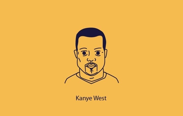 Vector Portraits Series #kanye #vector #west #darrenhealeycom