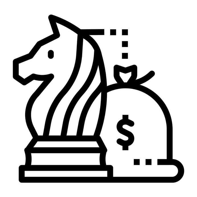 See more icon inspiration related to chess, business and finance, miscellaneous, money bag, chess piece, strategy, horse and game on Flaticon.