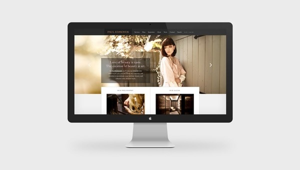 Paul Edmonds #design #graphic #website #hair #digital #fashion #layout #web #style #typography