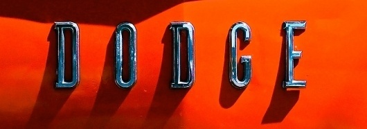 All sizes | DODGE | Flickr - Photo Sharing! #orange #dodge #chrome #car #typography