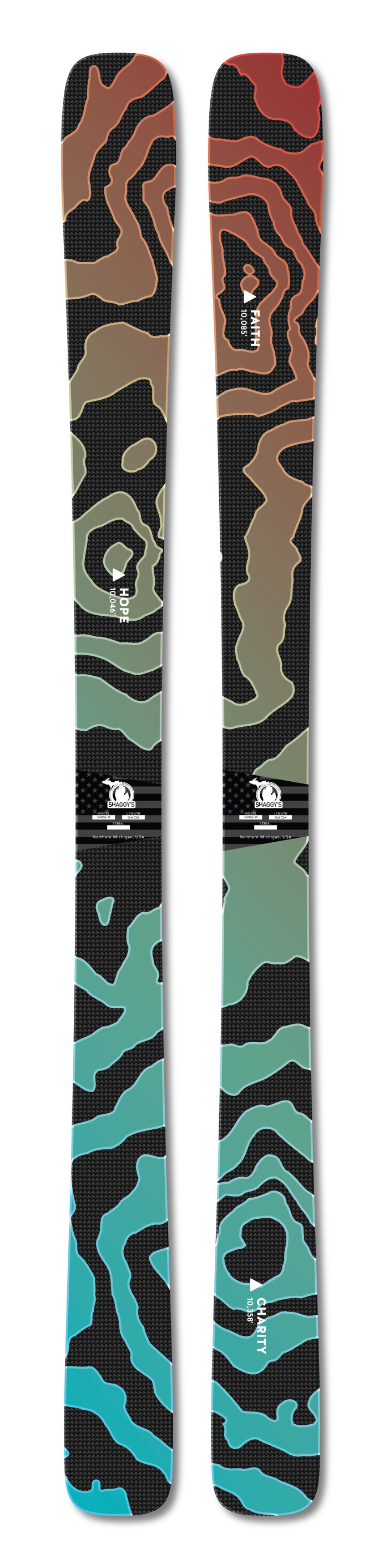 3 Sisters Custom Ski graphics