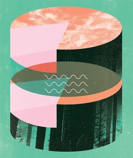 Twin Peaks Inspired Illustrations of Holly Wales | Ape on the Moon: Contemporary Visual Arts #illustration #geometric