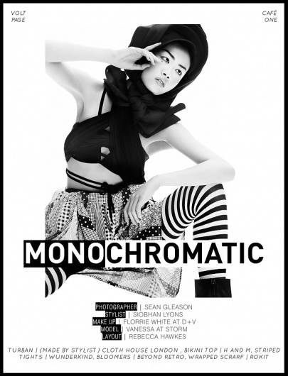 Monochromatic | Volt Café | by Volt Magazine #beauty #white #design #graphic #volt #black #photography #art #and #fashion #layout #magazine #typography
