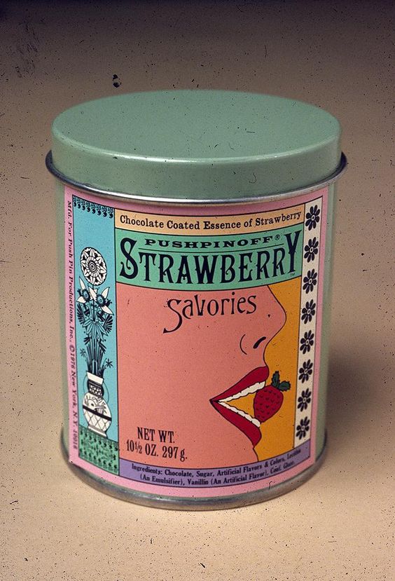Seymour Chwast, tin, strawberry