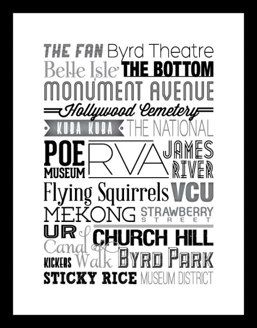 RVA Type Poster #print #design #collateral #poster #type #typography