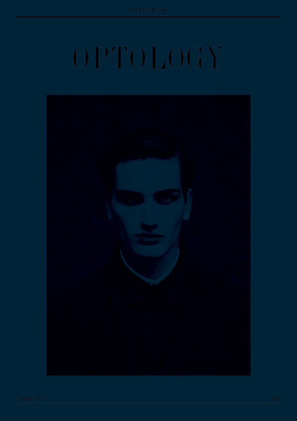Optology issue 1 #black #cover #photography #and #blue #editorial #magazine