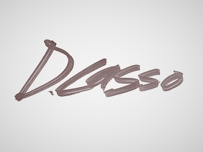 Dribbble - D.Lasso by Angel A. Acevedo #cursive #logo #casso #typography