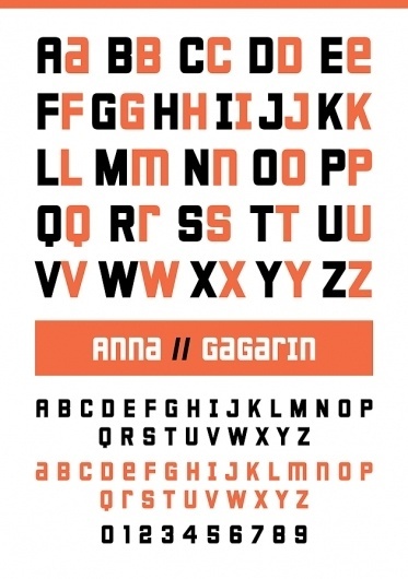 Novo Typo - Gagarin Anna - Type specimen #novo #design #typeface #typo #typography