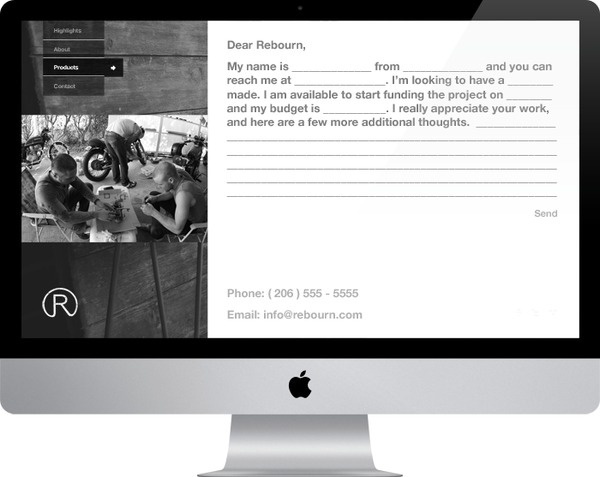 Rebourn Site — Nu206 #website