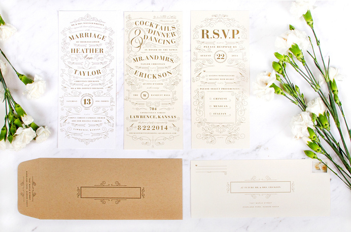 Stunning Wedding Invitation Design by Caitlin Workman #type #wedding #invitation #typography