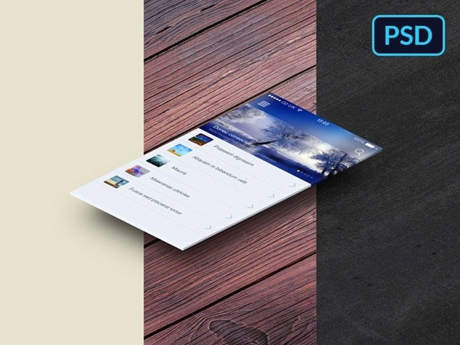 Isometric Perspective App Screens Mockup
